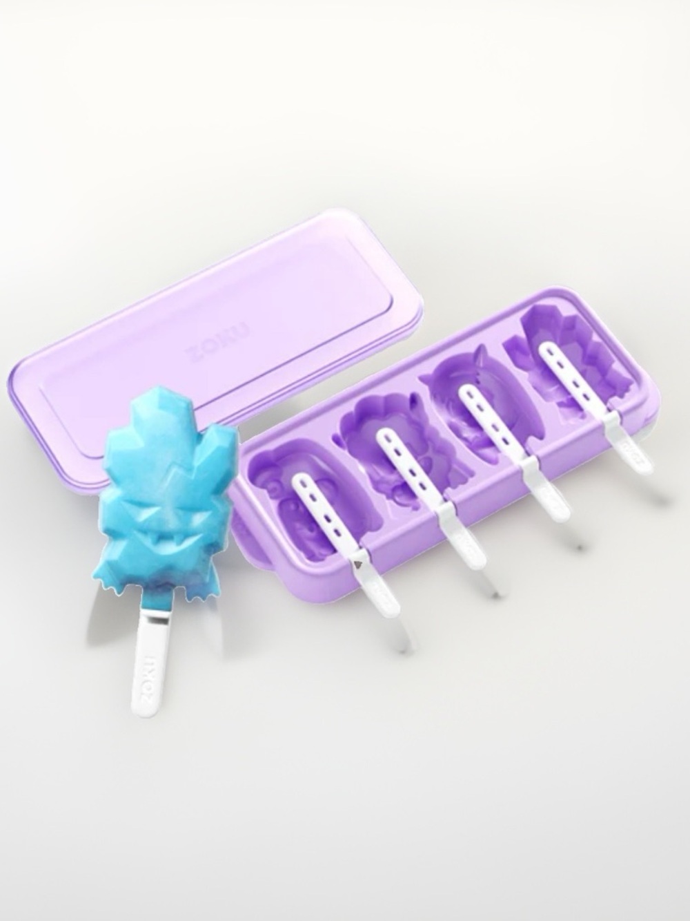 ZOKU Monster Ice Pop Molds SET OF 4 Multi Color NWT - Picture 2 of 5
